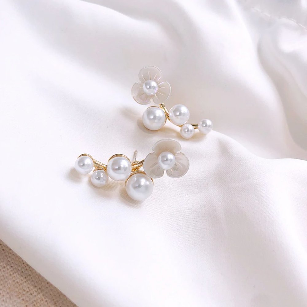 Classic Acrylic Pearl Earrings